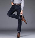 Winter Men's Warm Formal Jeans - AM APPAREL