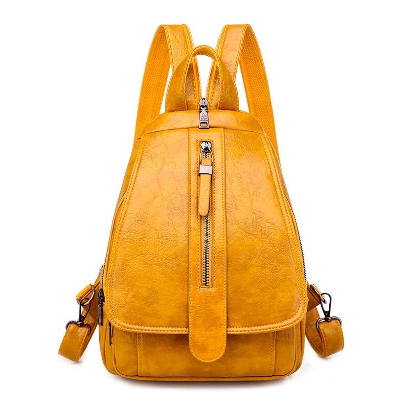 Women PU Leather Travel Backpacks - AM APPAREL