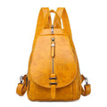 Women PU Leather Travel Backpacks - AM APPAREL