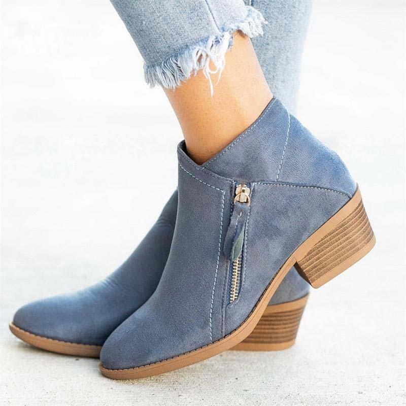 Women's Autumn/Fall Suede Boots - AM APPAREL