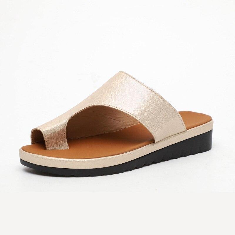 Women's Comfy Flat Platform Sandals - AM APPAREL