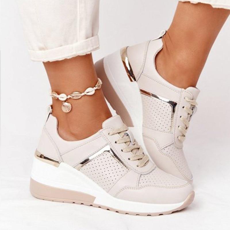 Women's Platform Casual Sneakers - AM APPAREL