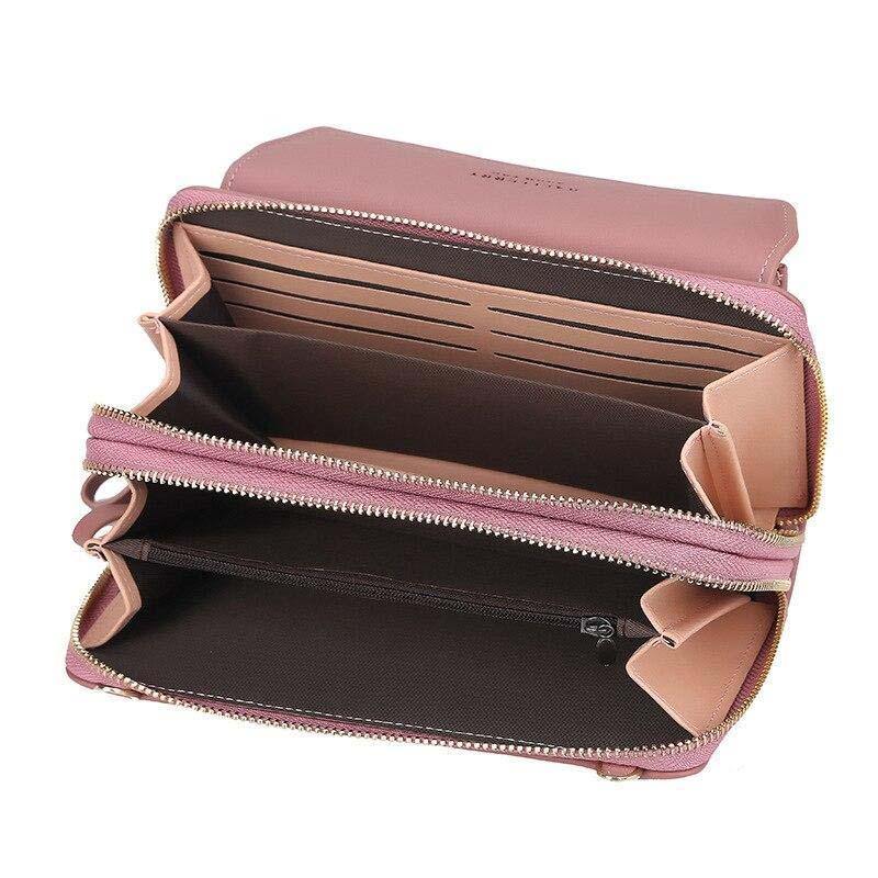 Women's PU Leather Phone Bag - AM APPAREL