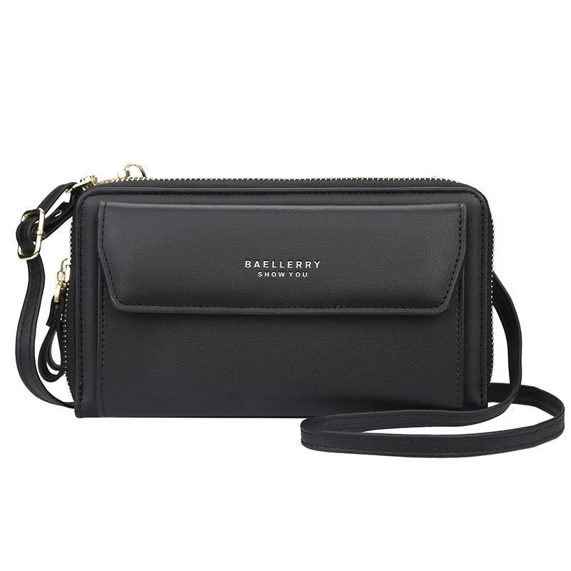 Women's PU Leather Phone Bag - AM APPAREL