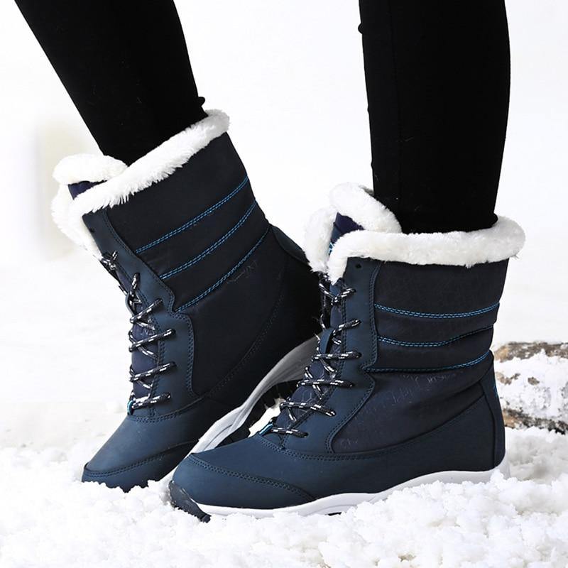 Women's Winter Hight Top Thick Fur Boots - AM APPAREL