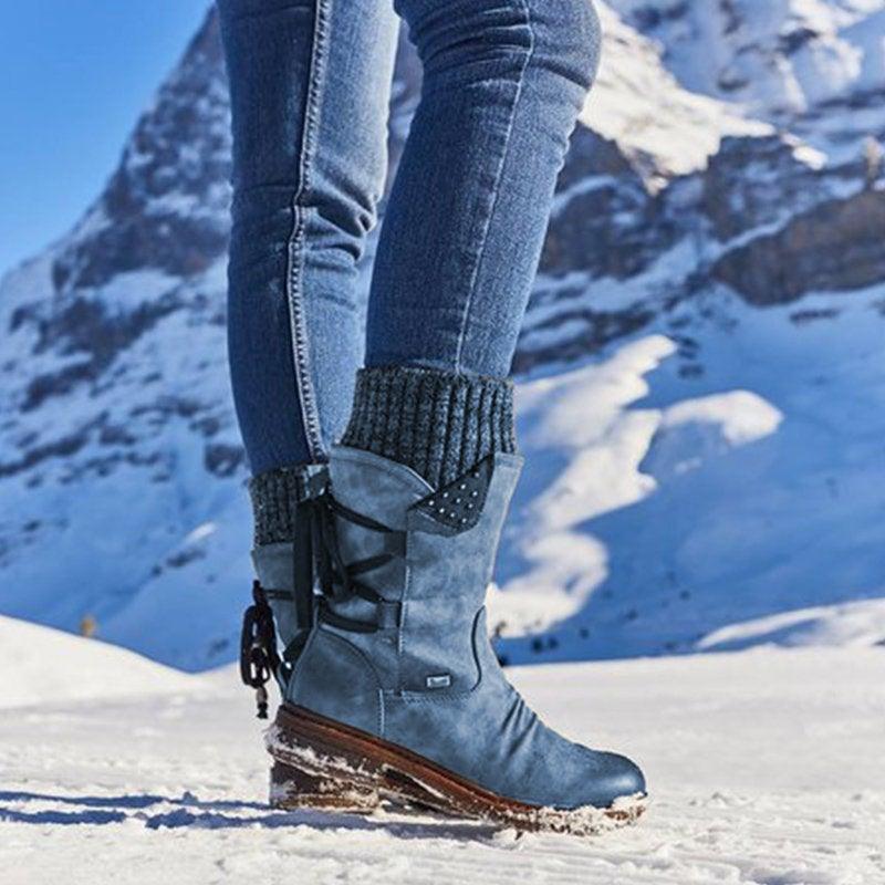 Women's Winter Mid-Calf Boots - AM APPAREL