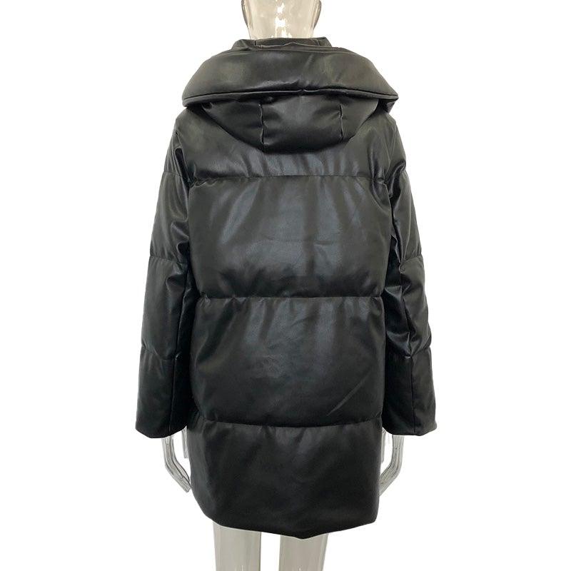 Women's Winter Zipper Parkas Long Coats - AM APPAREL