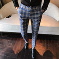 ZACK Men's Slim Fit Formal Plaid Pants - AM APPAREL